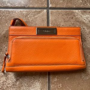Cole Haan Women’s Orange Wristlet Leather